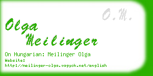 olga meilinger business card